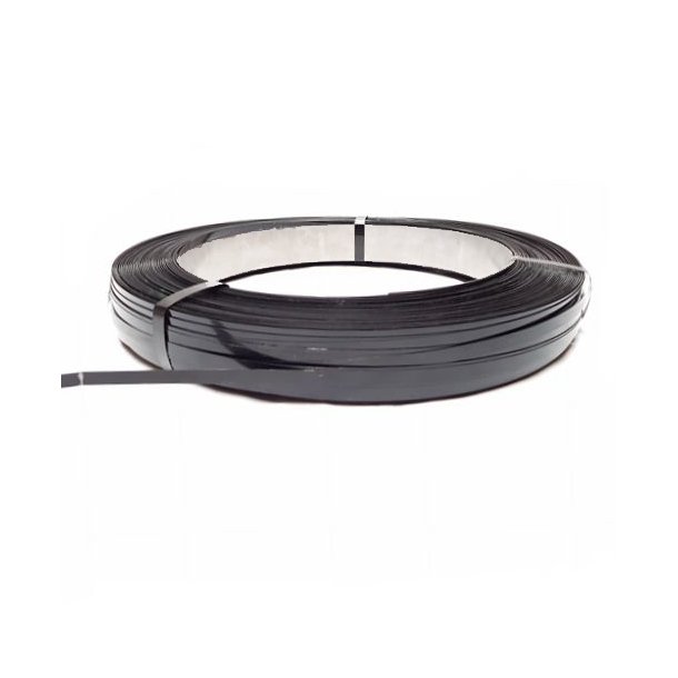 Stlbnd 13mm x 0,4mm Sort lakeret - Flerlag