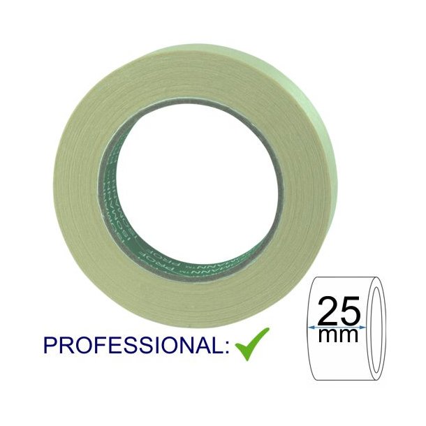 PROF Maskingtape 25mm x 50m hvid