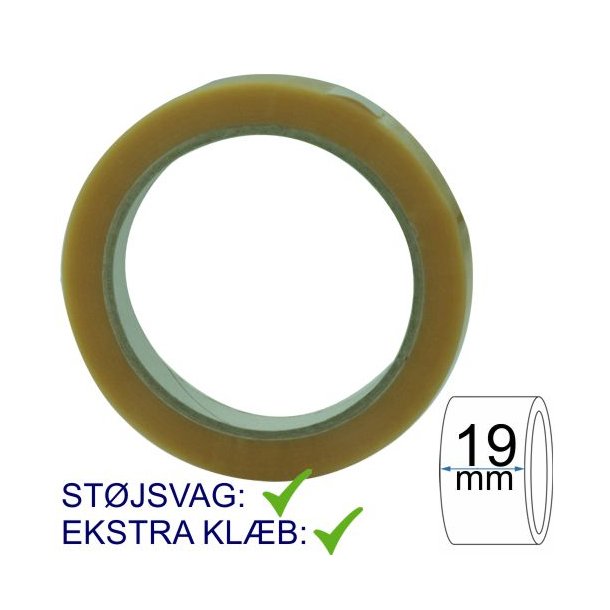 PVC tape 19mm x 66m klar