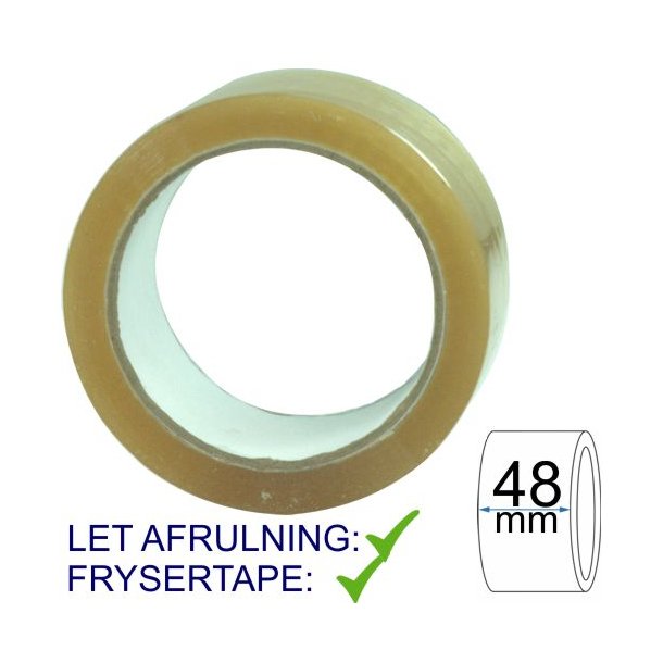 Noisy Fryser tape 48mm x 66m klar 